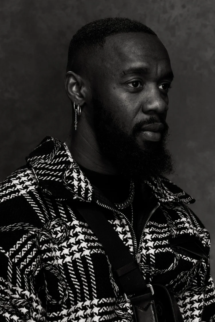Black and white portrait